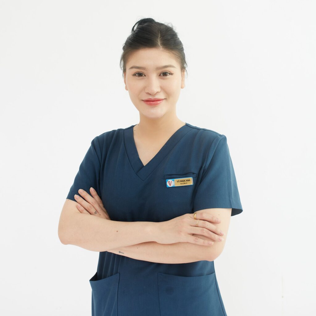A smiling nurse in uniform